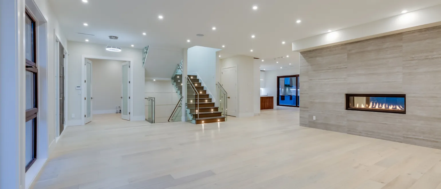 HOA remodeling services in Los Angeles for common area hallway renovation with updated walls, flooring, lighting, and community property improvements